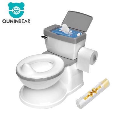 Grau/Pin-Azzurro Stampa Puttana per Bambini Toilet Trainer EN-71 Certificato Eco-Friendly Cartone Puttana Sedile