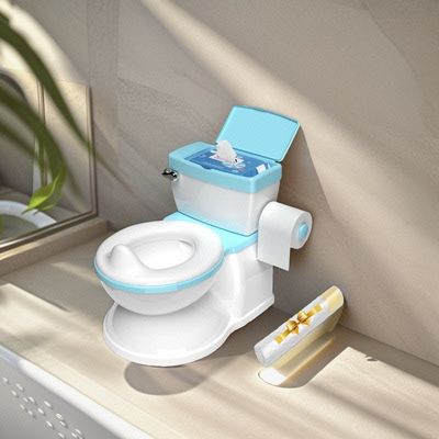 Grau/Pin-Azzurro Stampa Puttana per Bambini Toilet Trainer EN-71 Certificato Eco-Friendly Cartone Puttana Sedile