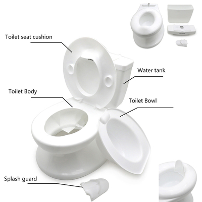 Eco Friendly Blu Rosa Bianco Stampa Bambini Potty Toilet Trainer con imballaggio personalizzato e logo