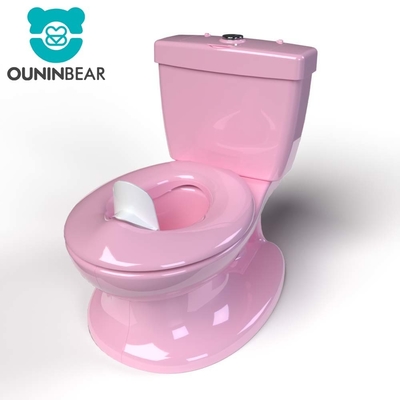 Eco Friendly Blu Rosa Bianco Stampa Bambini Potty Toilet Trainer con imballaggio personalizzato e logo