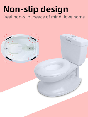 Eco Friendly Blu Rosa Bianco Stampa Bambini Potty Toilet Trainer con imballaggio personalizzato e logo