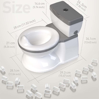 Eco Friendly Plastic Kids Potty Training Toilet Blu Rosa Bianco Logo personalizzato all'ingrosso