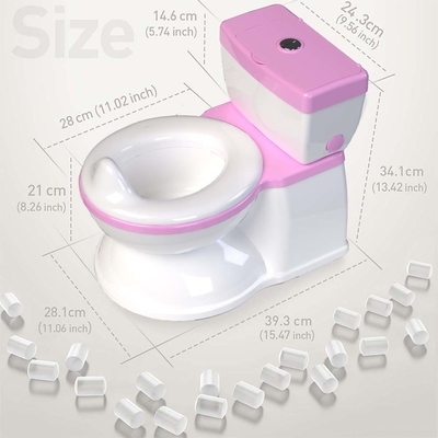 Blue Pink White Kids Potty Toilet Trainer con accettazione del logo personalizzato e design eco-friendly