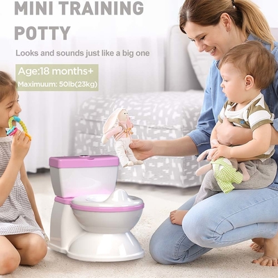 Blue Pink White Kids Potty Toilet Trainer con accettazione del logo personalizzato e design eco-friendly