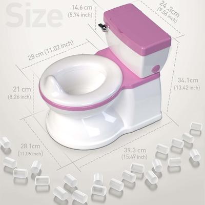 Insegnamento igienico per bambini in colore grigio/rosso/azzurro con stampa ecocompatibile - certificato EN-71