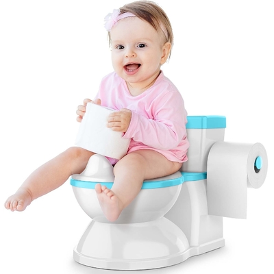 Grau/Pin-Azzurro Stampa Eco-Friendly Baby Potty Toilet Trainer per bambini
