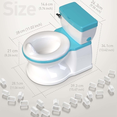 Grau/Pin-Azzurro Stampa Eco-Friendly Baby Potty Toilet Trainer per bambini