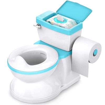 Eco-friendly Grau/Pink/Blu Print Baby Potty Sedile di allenamento con logo personalizzato