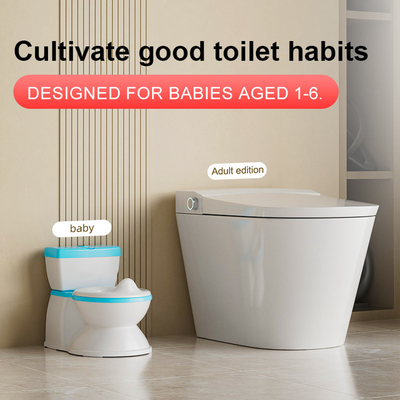 Eco-friendly Grau/Pink/Blu Print Baby Potty Sedile di allenamento con logo personalizzato