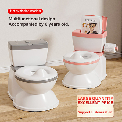 Eco-friendly Grau/Pink/Blu Print Baby Potty Sedile di allenamento con logo personalizzato
