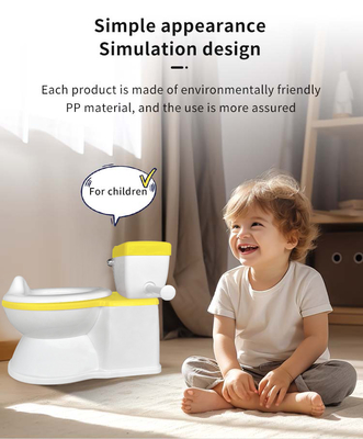 2 in 1 giallo pieghevole bagno del bambino sedile di allenamento di sicurezza cartone portatile Realistic Commode sedile copertura