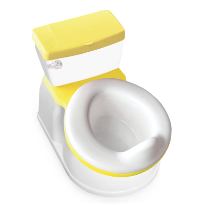 2 in 1 giallo pieghevole bagno del bambino sedile di allenamento di sicurezza cartone portatile Realistic Commode sedile copertura