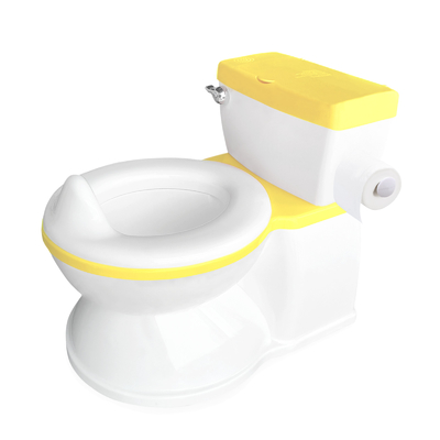 2 in 1 giallo pieghevole bagno del bambino sedile di allenamento di sicurezza cartone portatile Realistic Commode sedile copertura
