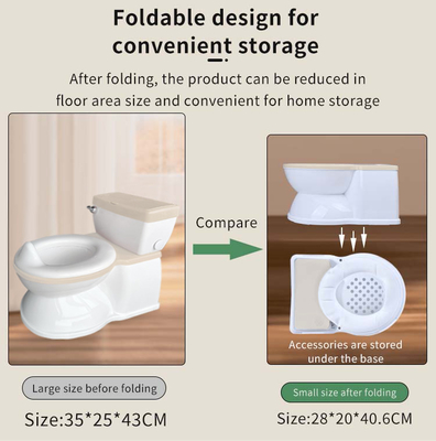 Plastico eco-friendly 3 colori Baby Potty Sedile di allenamento per uso domestico ed esterno con logo personalizzato