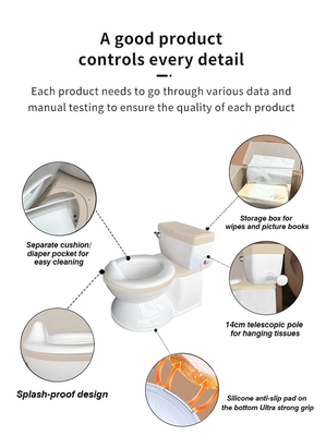 Plastico eco-friendly 3 colori Baby Potty Sedile di allenamento per uso domestico ed esterno con logo personalizzato