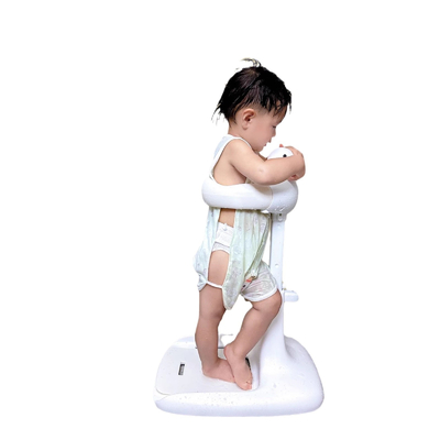 Funzione del bagno in piedi Bambino vasca da bagno per bambini Tavolo da bagno Grigio ABS Bambino neonato Butt lavaggio Artefatto