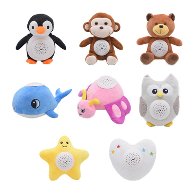Nuovo Bambino Notte stellata Bambola animale farcito Musica sonno rilassante Bambini creativi giocattoli regalo