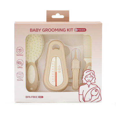 Spazzola per la cura del bambino morbida, termometro dell' acqua di bagno per la cura della testa del neonato