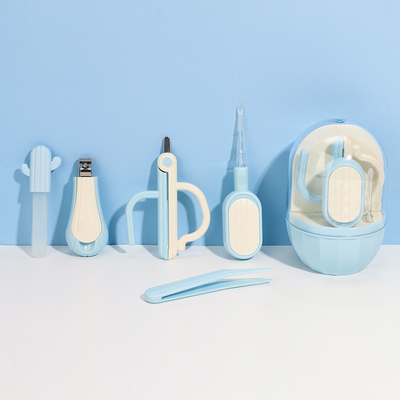 Set per la cura delle unghie per neonati a forma di cactus speciale anti pizzico Carne per neonati forbici di sicurezza tagliaunghie Prodotti per bambini